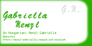 gabriella menzl business card